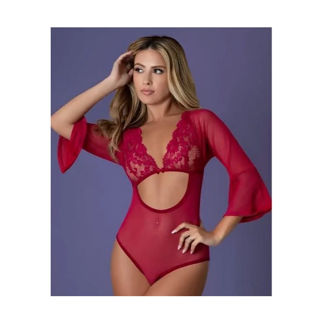 SLEEVE 3/4 PLAYSUIT CHERRY - Grip & Control