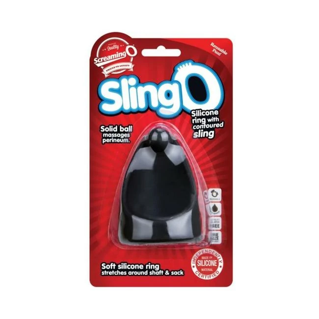 Slingo Silicone Cock Ring 6 Piece Black Box - Overview