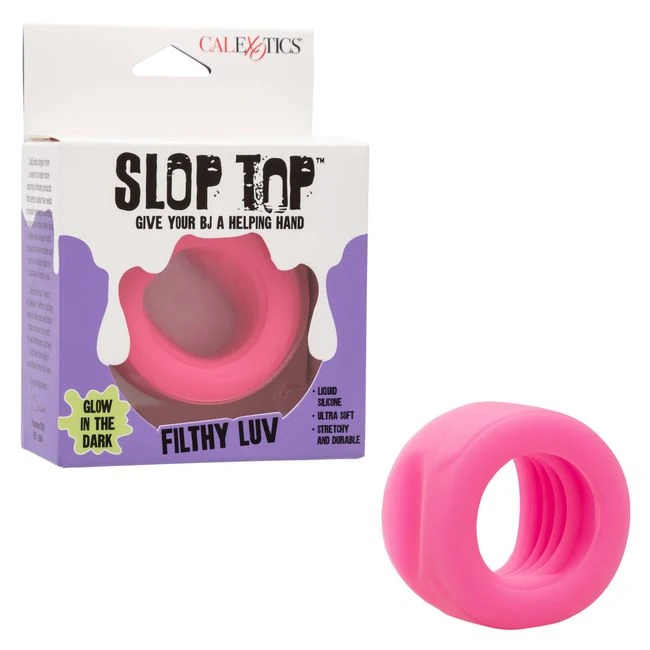 Slop Top - A Textured Silicone Stroker Built Around Its Interior