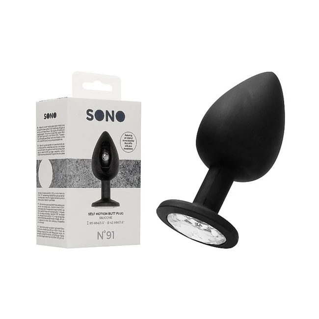 Sona N0. 91 - Self Penetrating Butt Plug - Black - Shape & Comfort