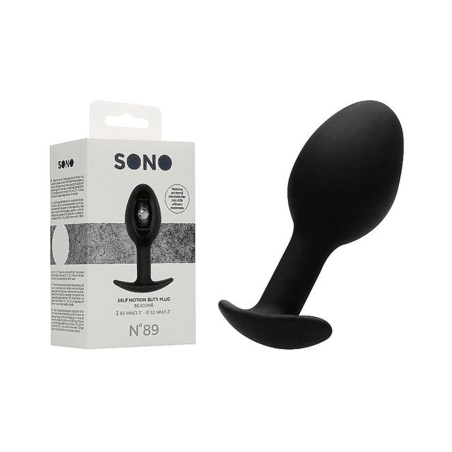 Sono No. 89 - Self Penetrating Butt Plug - Black - Shape & Comfort