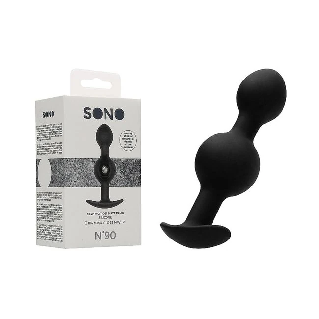 Sono No. 90 - Self-penetrating Butt Plug - Black - Shape & Comfort