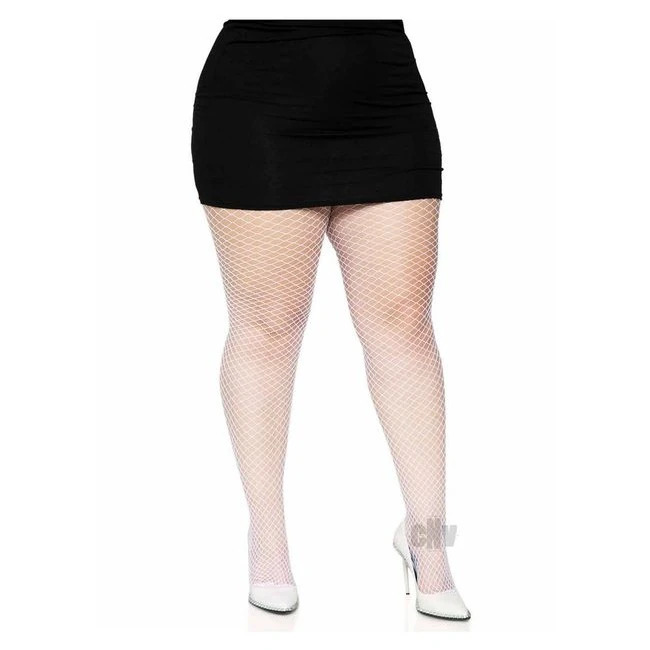 Spandex Indust Net Tights 1x-2x Blu - Fabric & Feel