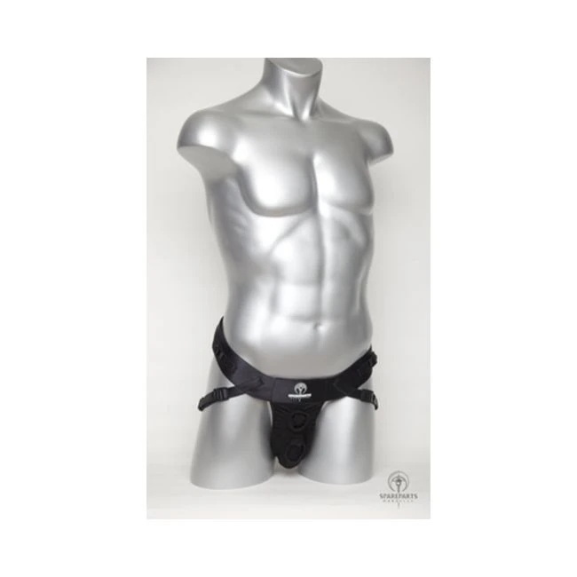 Spareparts Deuce Double Strap Harness Black Size a Magnum - Material Feel