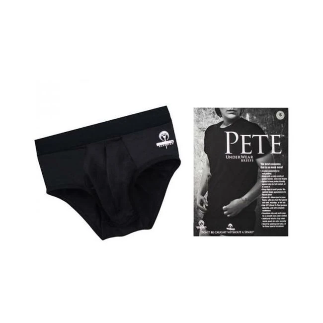 Spareparts Pete Briefs Nylon Packing Underwear Black Size - Overview