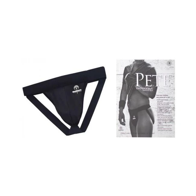 Spareparts Pete Freestyle Nylon Packing Jock Black Size - Shape & Texture