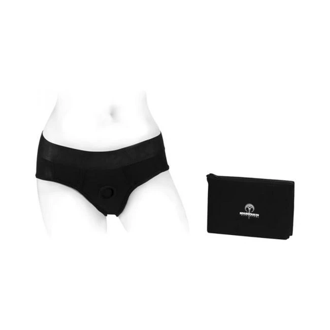 Spareparts Tomboi Rayon Briefs Harness Black Size 5xl - Shape & Texture