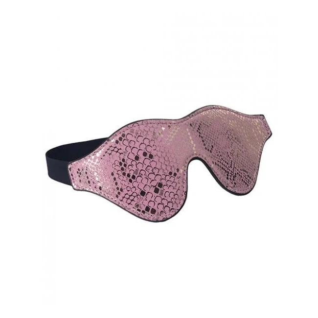 Spartacus Blindfold W/leather - Pink Snakeskin Micro Fiber - What Is the Spartacus Blindfold W/leather - Pink Snakeskin Micro Fiber?