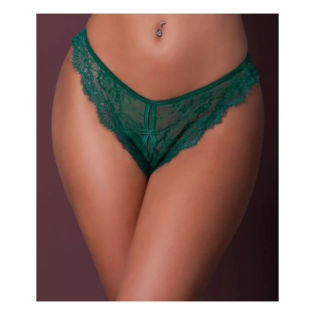 Split Crotch Panty Emerald - Fabric & Feel