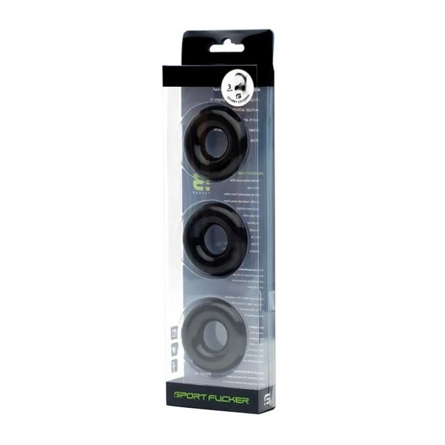 Sport Fucker Chubby Cockring Pack Of 3 - Key Details