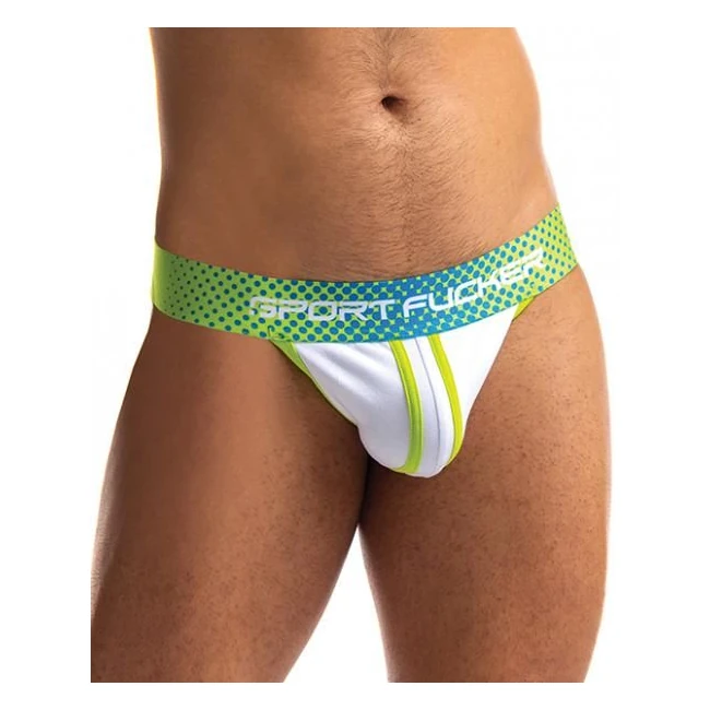 Sport Fucker Jersey Jock - Xl Black/green - Overview