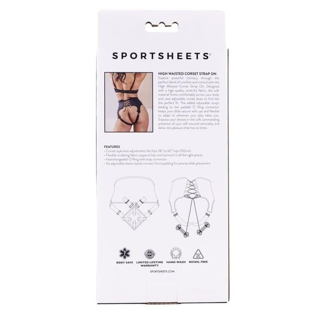Sportsheets High Waisted Corset Strap on - Shape & Texture