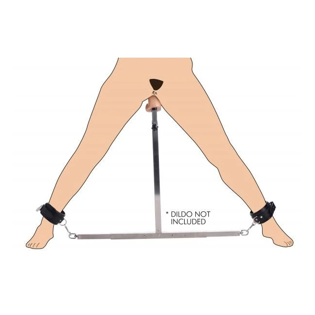 Squat Anal Impaler with Spreader Bar and Cuffs - Shape & Comfort