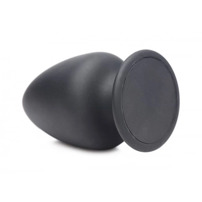 Squeeze-it Silexpan Anal Plug Small Black - Graduated Sizing & Specifications