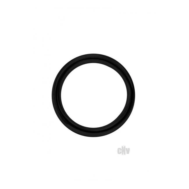 Stainless Steel Round Cock Ring Blk - Overview