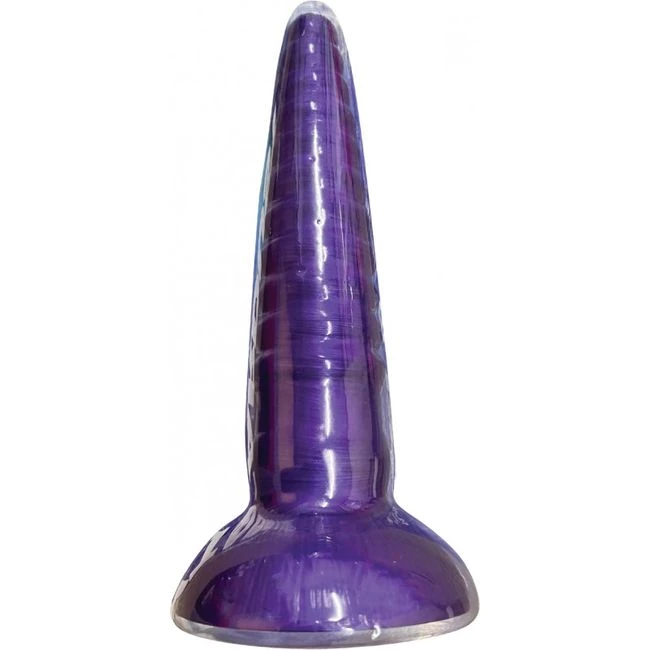 Stardust Mercury Rising Silicone Dildo 9in Purple - Shape & Texture