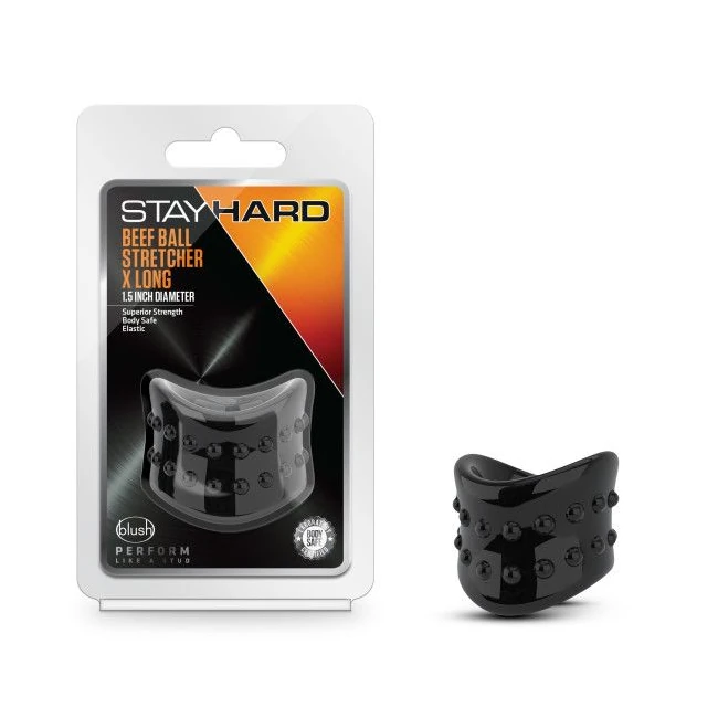 Stay Hard Beef Ball Stretcher Diameter - A Single Piece of Stretchy TPE