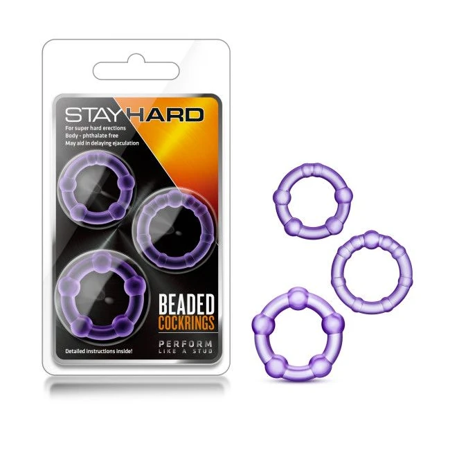 Stay Hard Cockrings Purple - What Stands Out