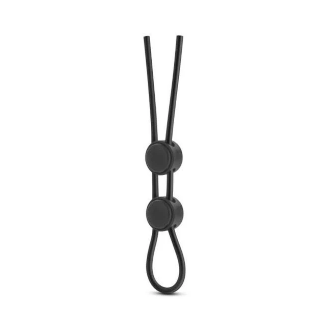 Stay Hard Silicone Double Loop Cock Ring Black - Overview