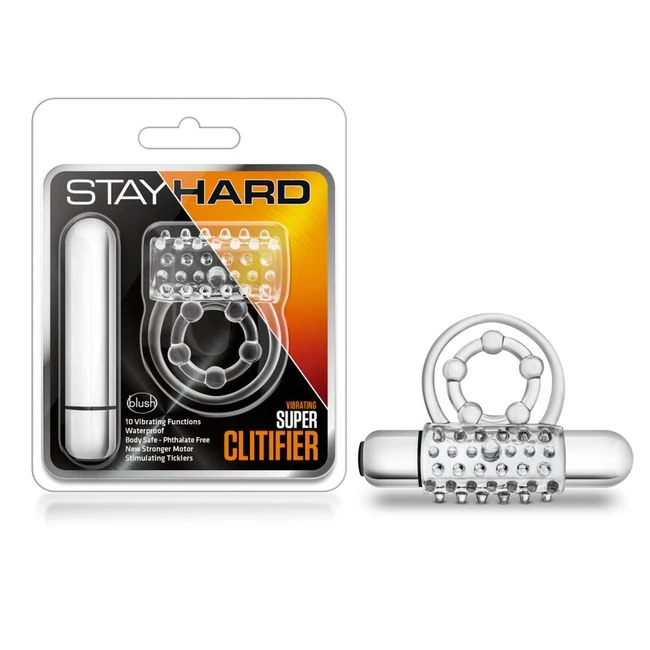 Stay Hard Vibrating Super Clitifier Clear - Vibration Modes & Features
