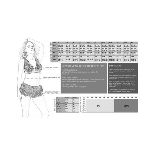 Stay Up Stockings Wet Look - Fit & Sizing
