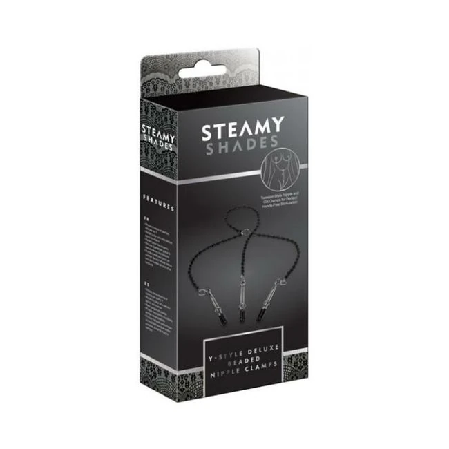Steamy Shades Y-style Deluxe Beaded Nipple Clamps - What Is the Steamy Shades Y-style Deluxe Beaded Nipple Clamps?