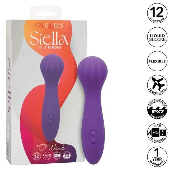 Stella Liquid Silicone O Wand - Additional Features
