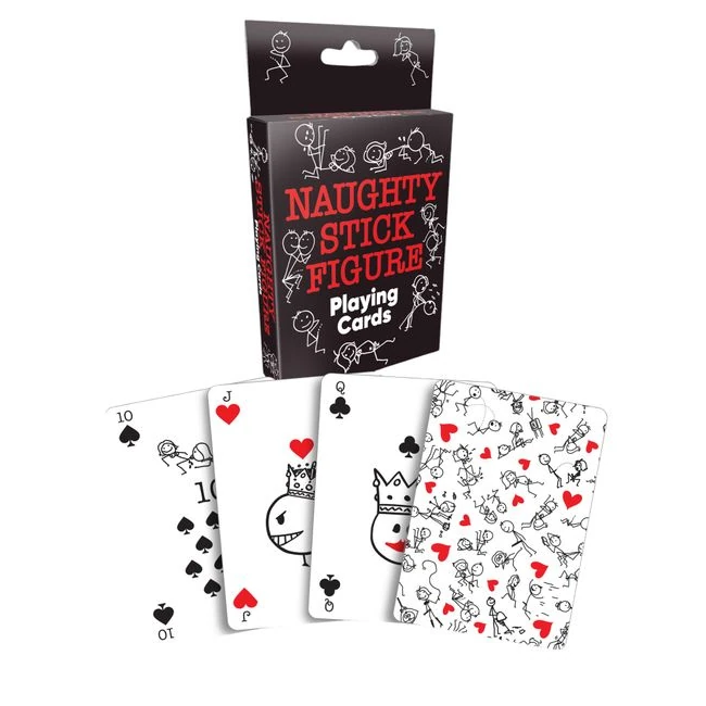 Stick Figures Playing Cards - Cheeky Poses for Poker Night