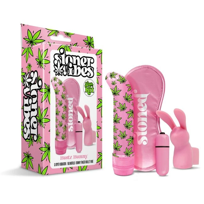 Stoner Vibes Stash Kit Budz Bunny - Experience the Ultimate Pleasure with the Stoner Vibes Stash Kit Budz Bunny