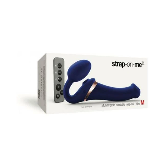 Strap-on-me Multi Orgasm Bendable Strap-on Large Night - Multi-Motor Stimulation & Controls