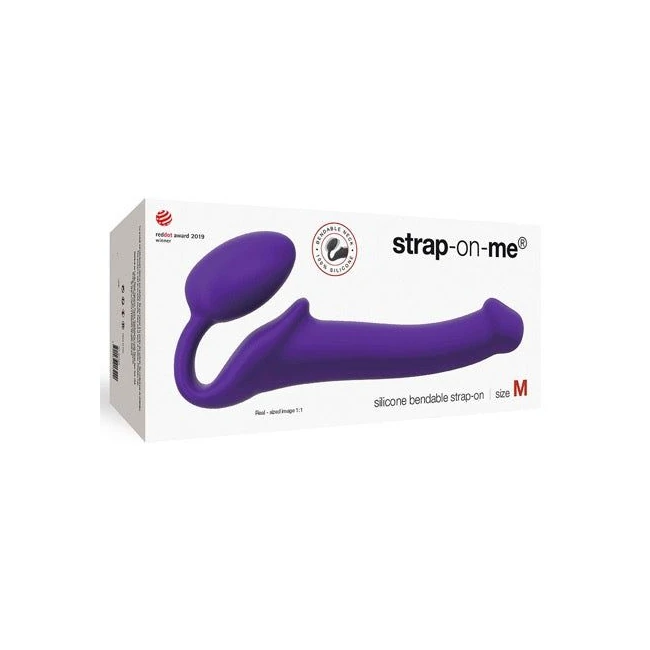 Strap on Me Silicone Bendable Strapless Strap on Large - Shape & Texture