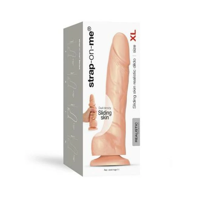 Strap-on-me Sliding Skin Realistic Dildo - Introducing the Strap-On-me Sliding Skin Realistic Dildo