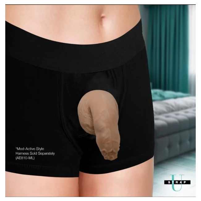 Strap U 5.1in Uncut Silicone Packer Medium - Shape & Texture