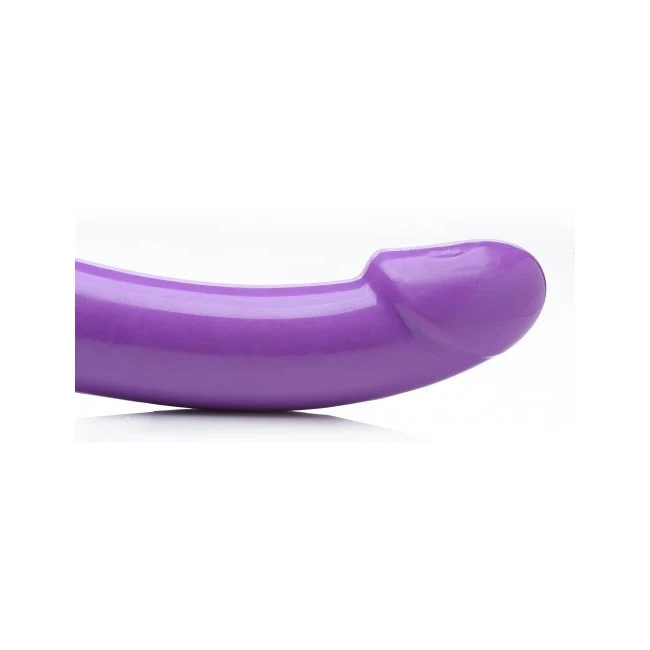 Strap U 7x Revolver Thick Vibrating Strapless Strap-on Purple - Vibration Modes and Features