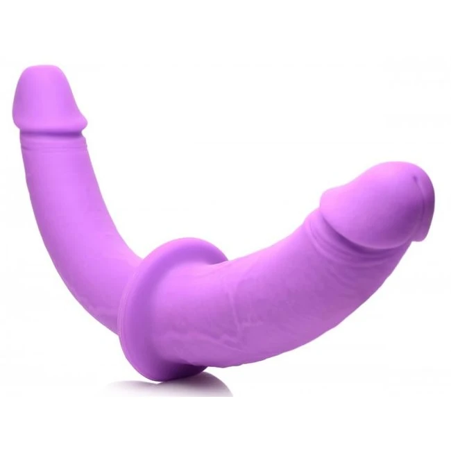 Strap U Double Charmer Double Dildo W/ Harness - Strap U Double Charmer Double Dildo with Harness from XR Brands