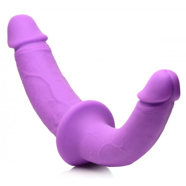 Strap U Double Charmer Double Dildo W/ Harness - Shape & Texture