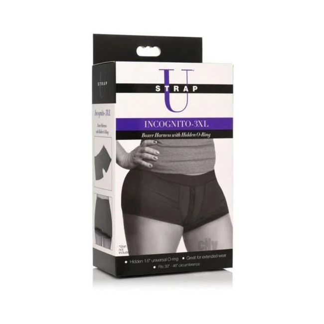 Strap U Incognito Boxer Harness Blk - Size, Fit & Compatibility