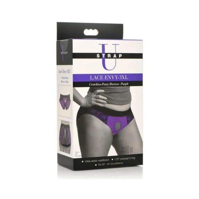 Strap U Lace Envy Crotchless - Shape & Texture