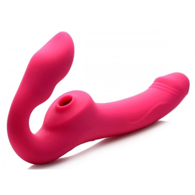 Strap U Licking & Vibrating Strapless Strap-on W/ Remote - Power & Performance