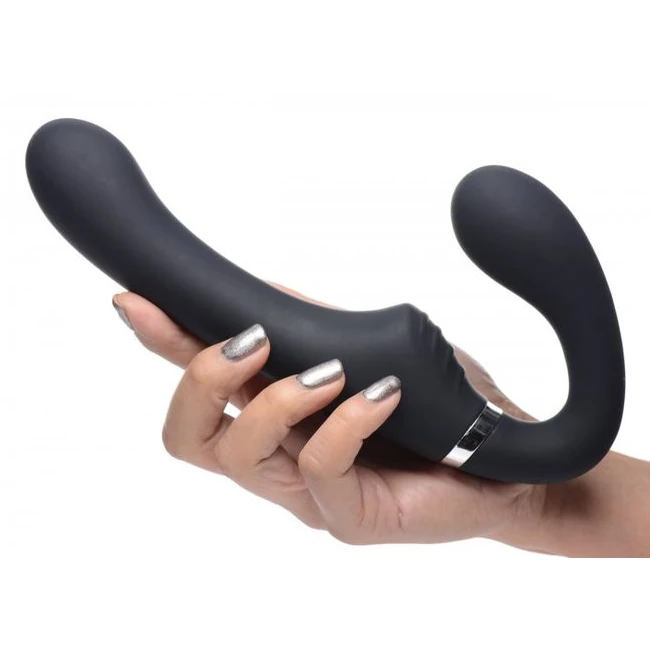 Strap U Mighty Rider 10x Vibrating Strapless Strap-on - How It Feels