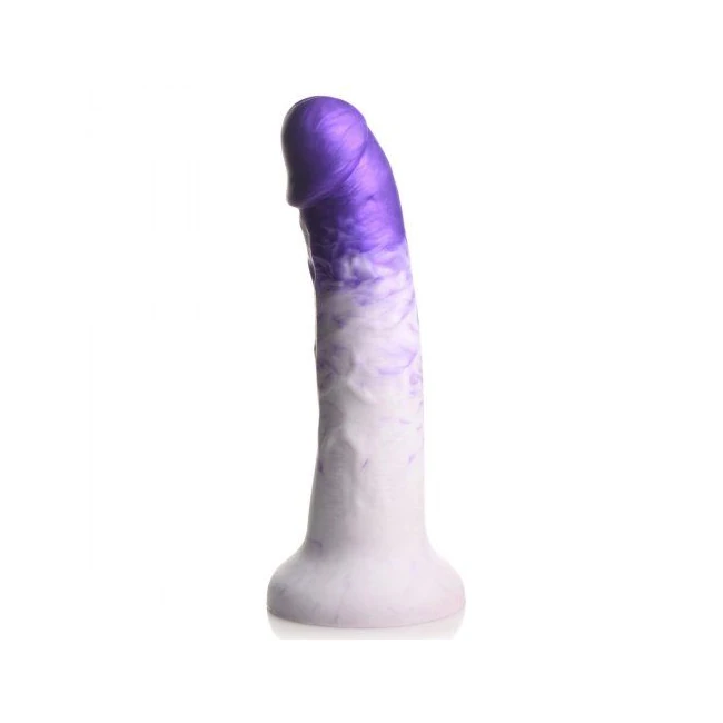 Strap U Real Swirl Realistic Dildo Purple - Material Feel & Safety