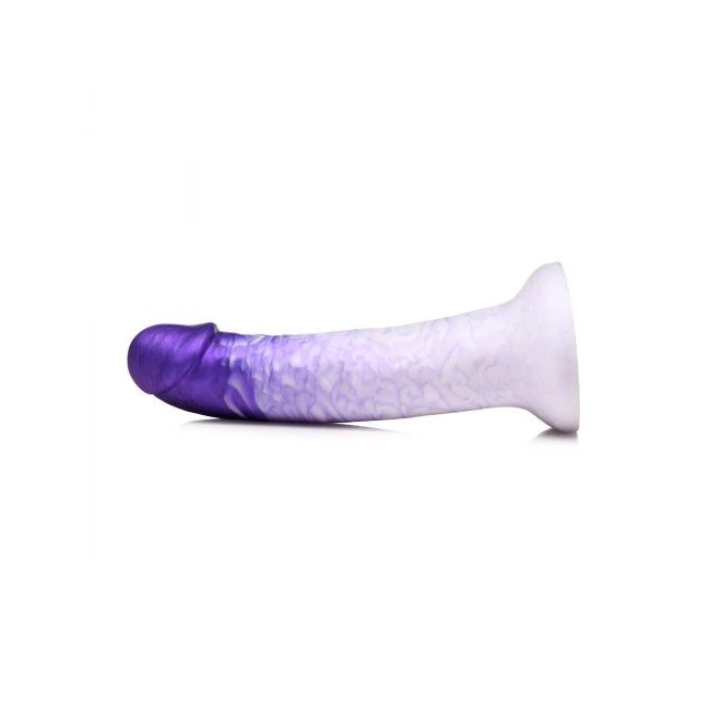 Strap U Real Swirl Realistic Dildo Purple - Size & Fit