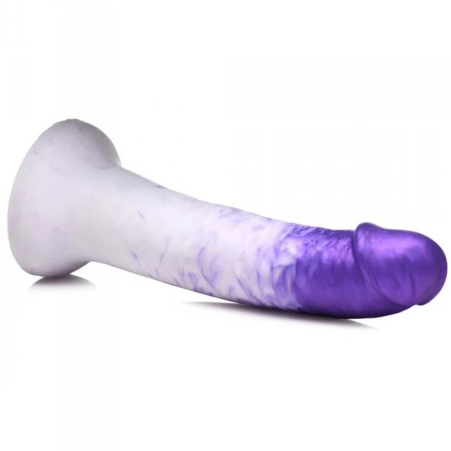 Strap U Real Swirl Realistic Dildo Purple - Note