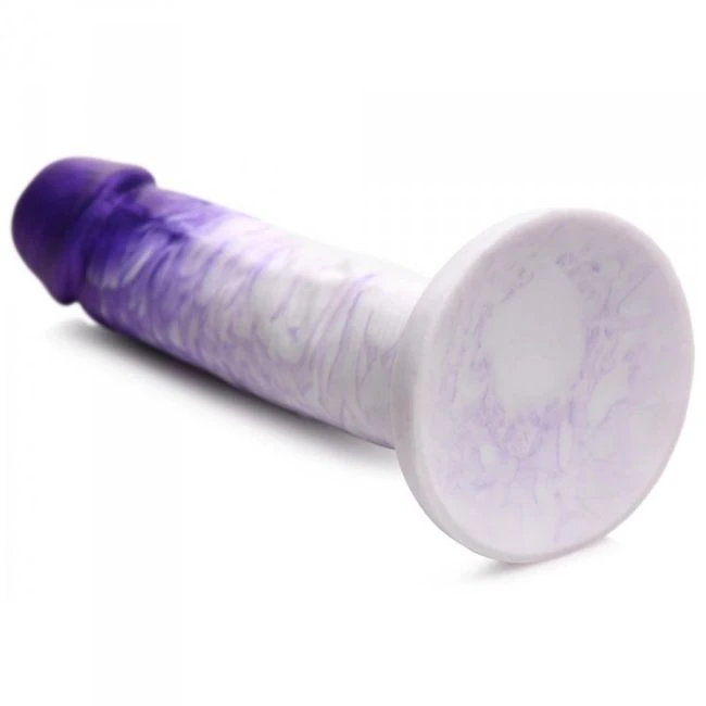 Strap U Real Swirl Realistic Dildo Purple - Key Features