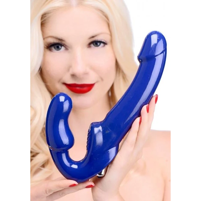 Strap U Revolver Strapless Strap on Dildo Blue - How It Feels