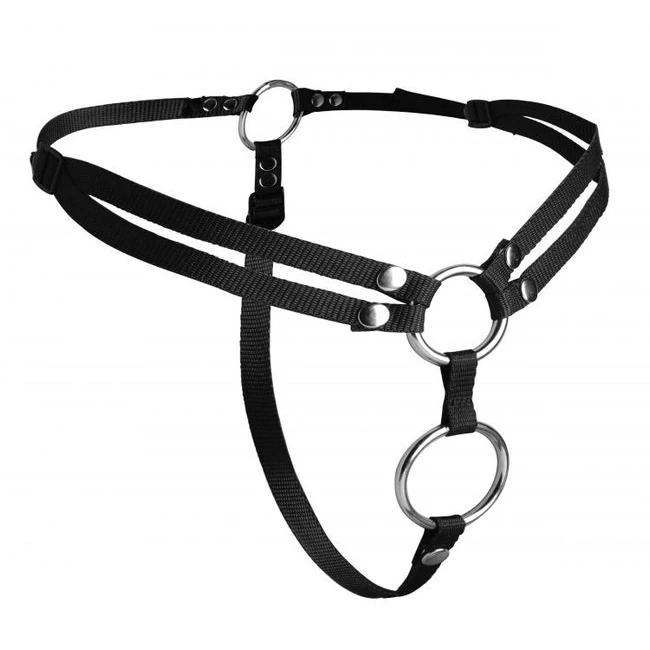 Strap U Unity Double Penetration Strap on Harness - Shape & Texture