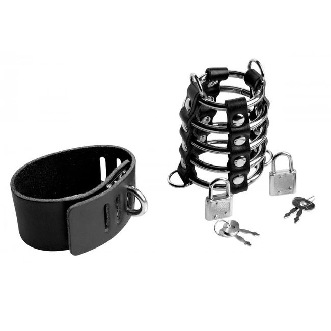 Strict Gates of Hell Chastity Device - Straps, Locks and Hardware