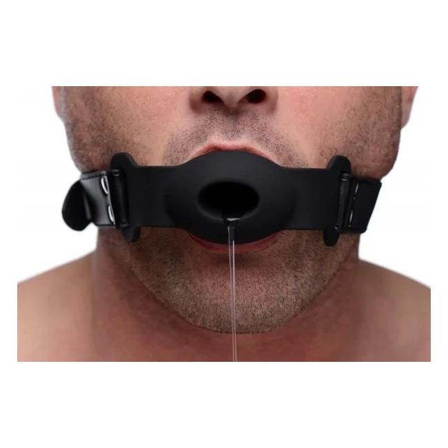 Strict Hollow Silicone Ball Gag O/s Black - Hardware & Fasteners