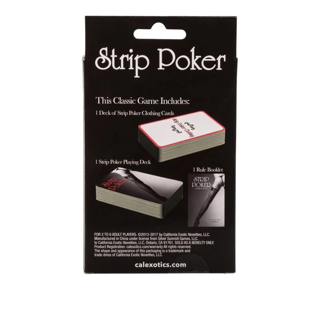 Strip Poker Game - Contents & Materials