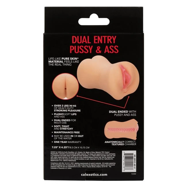 Stroke It Dual Entry Pussy & Ass - Grip, Control and Material Feel